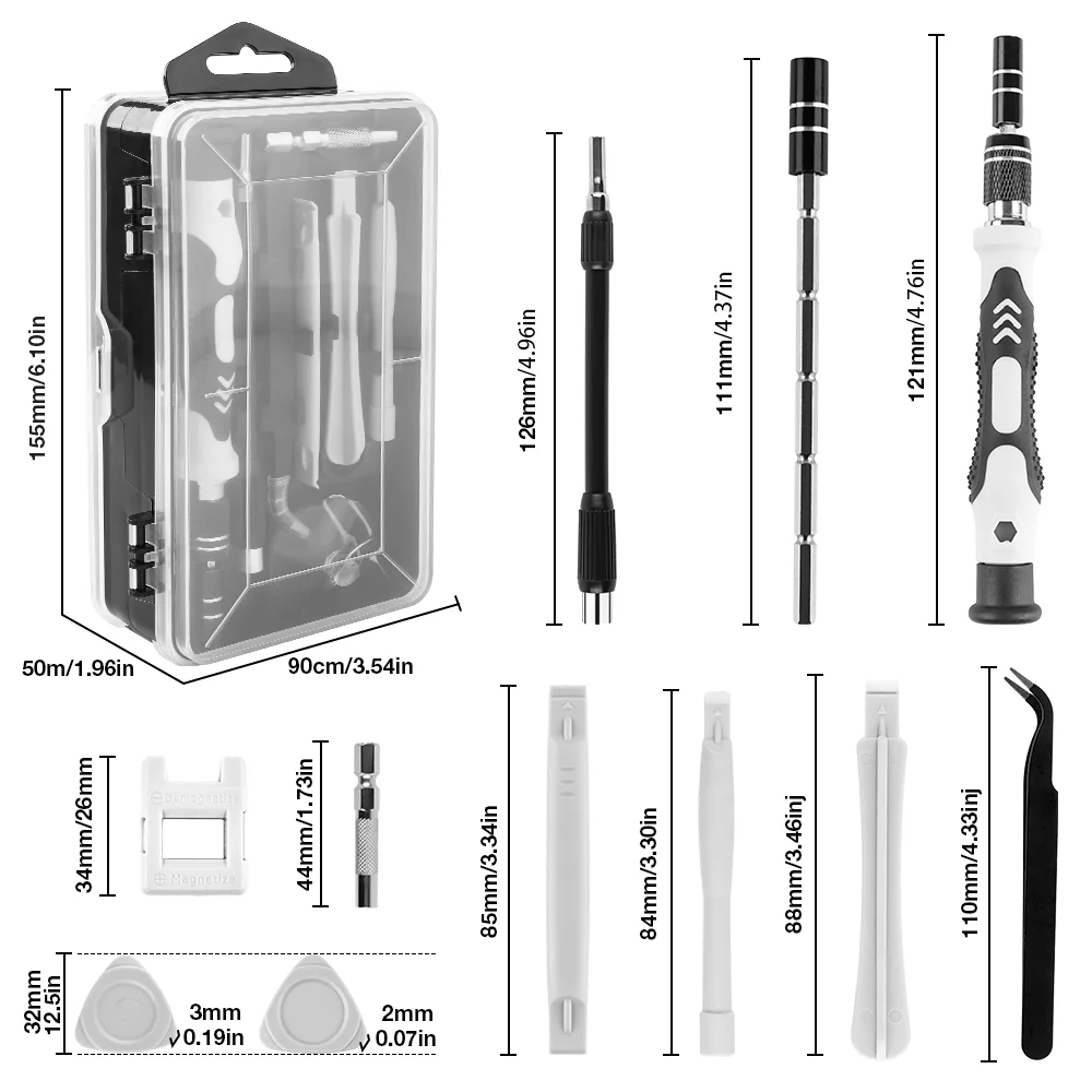 115-in-1 Chrome Vanadium Steel Screwdriver Set Multifunctional Magnetic DIY Precision Tool Kit Mobile Phones/Laptops Repair Tool