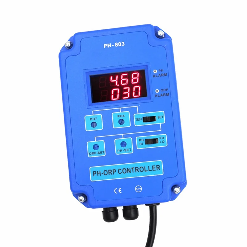 A61Z Deals Digital 2&1 PH ORP Monitor Redox Controller W/ Output Power Relay For Aquarium Hydroponics Plant Pool Spa