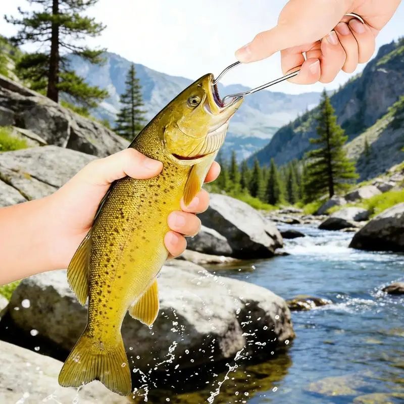 

Stainless Fish Mouth Opener Fish Grip Tool Designs For Quickly Hook Extractions JOME
