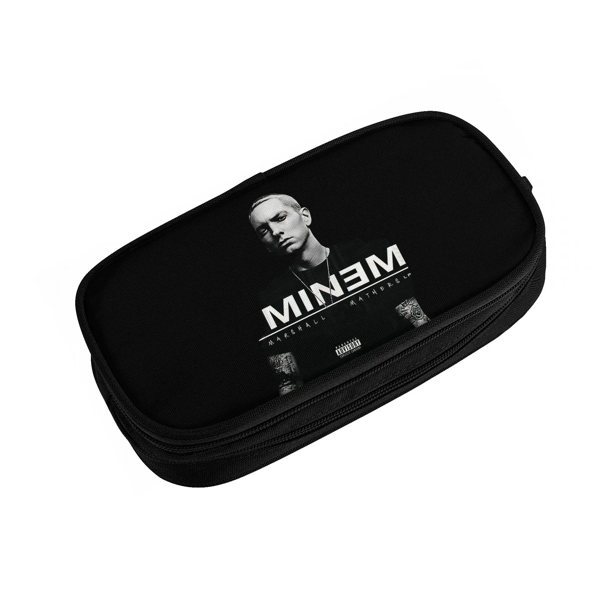 Eminems Pop Music  Pencil Cases for Boy Girl Large Capacity American Hip Hop Rapper  Pen Box Bag School Accessories