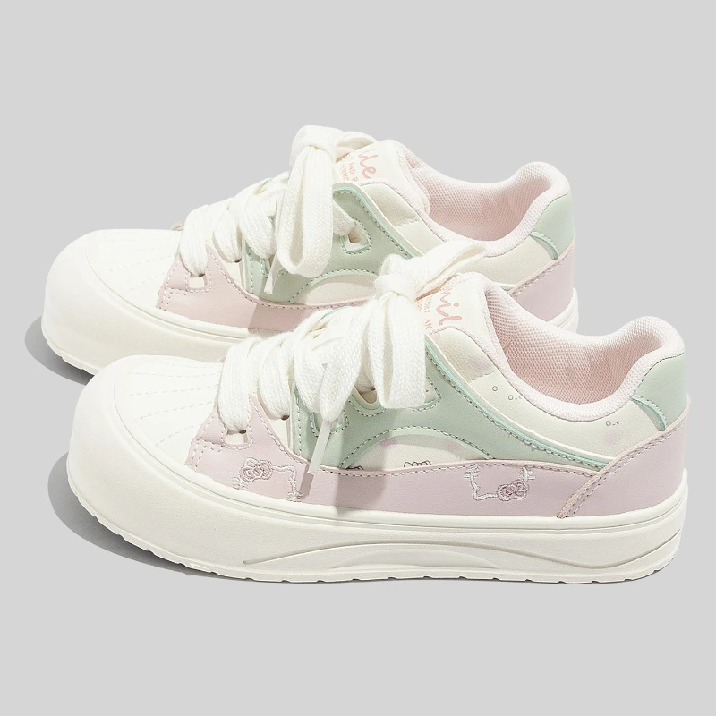 

New Fashionable Comfortable Women's Shoes Color Blocked Casual Sneakers 2026 Spring New Versatile Casual Shoes Zapatos De Mujer
