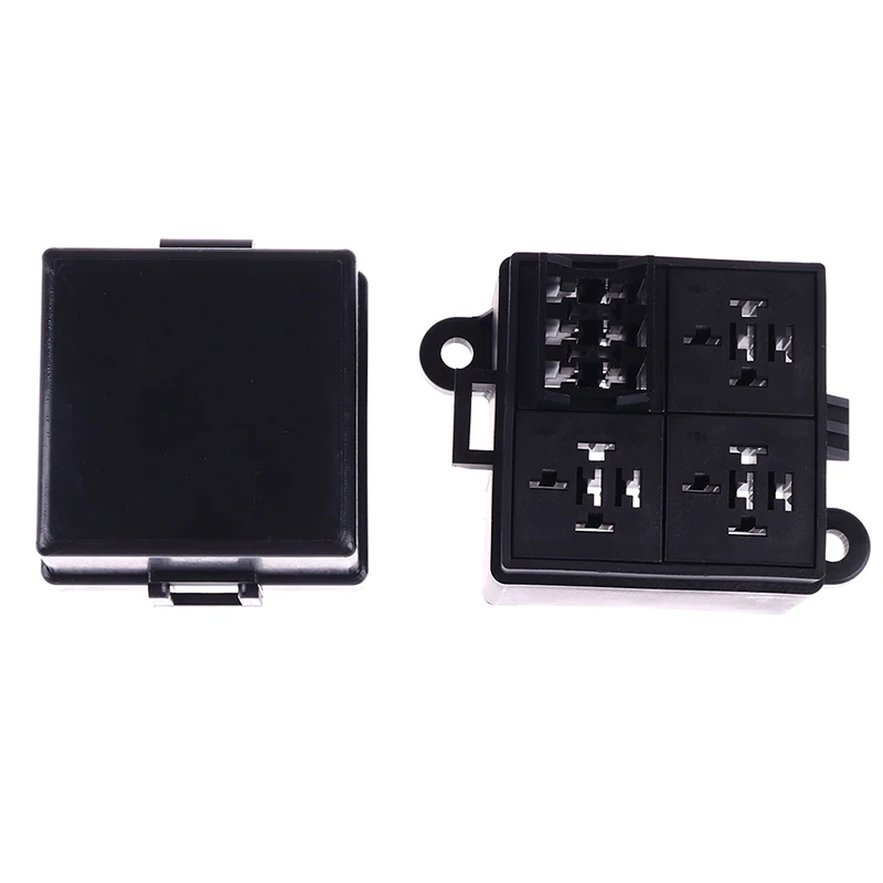 Free combination Auto Car Truck 4Way fuse holder +4way relay holder Circuit Standard ATO Blade Fuse Box Block Holder 12V 24V