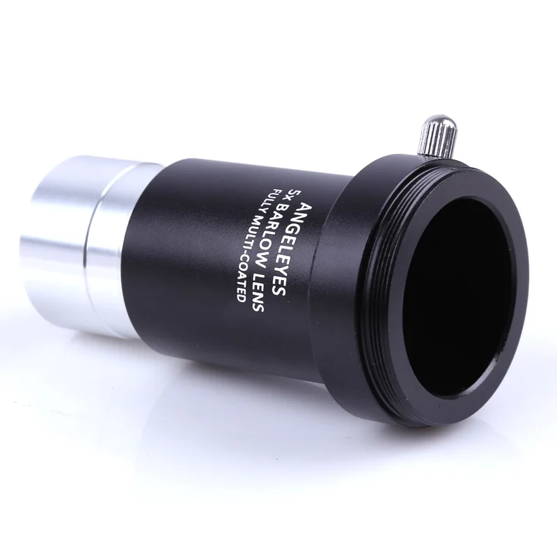 Angeleyes 5X Metal Barlow Lens 1.25 Inch 3-Element with M42 Thread for Camera Astronomical Telescope Accessory