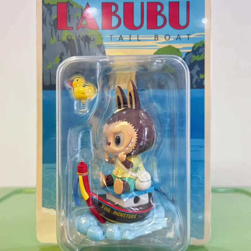 

POP MART LABUBU THE MONSTERS Long Tail Boat Thailand Limited Edition: Эксклюзивная милая и интересная коллекционная фигурка-сюрприз, подарок