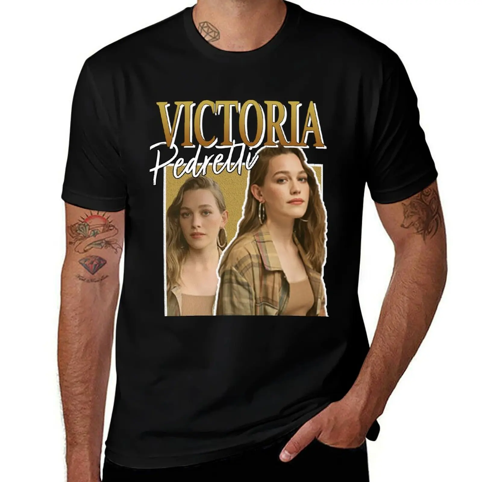 

vintage victoria pedretti T-Shirt Anti-Pilling Casual T-Shirt