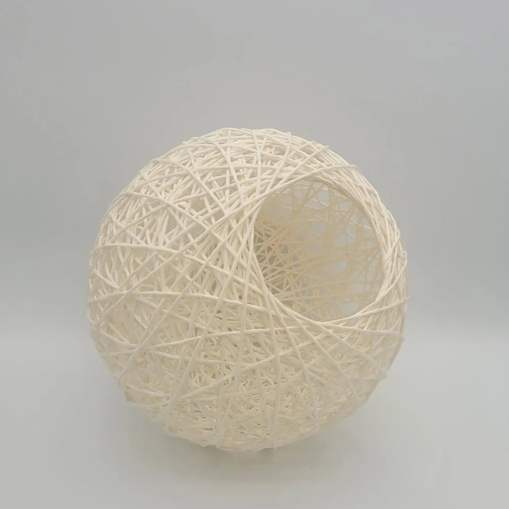 

Плетеный вручную абажур из натуральных волокон в деревенском стиле для подвесного светильника в гостиную, спальню, кухню, декоративное украшение для подвесного светильника