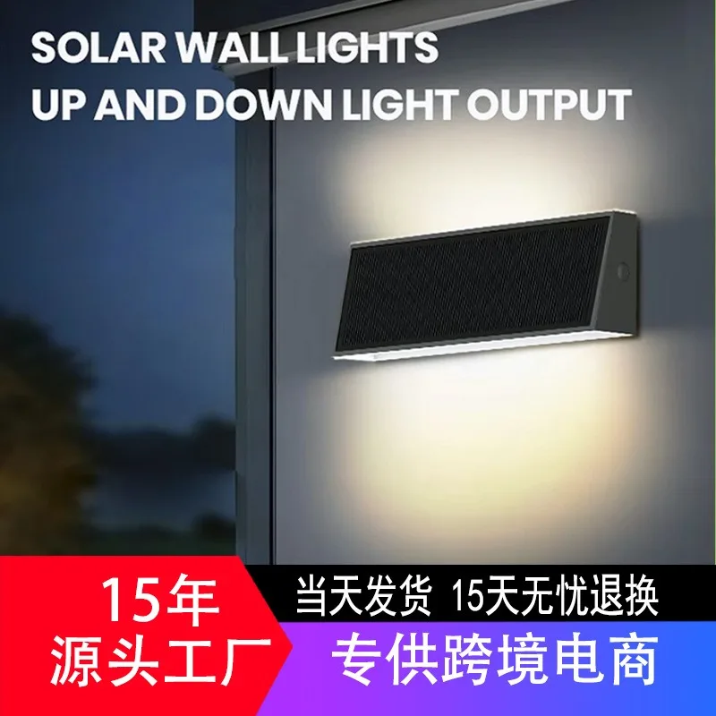 

Solar Wall Lamp Outdoor Courtyard Decoration Wall Washing New Upper and Lower Luminous Atmosphere Solar Light SWL-31