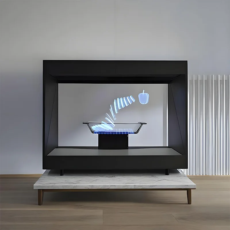 High-end 22-inch 180-degree Holographic Projection Cabinet Glass Reflecting High-definition Images Supports USB Flash Drive