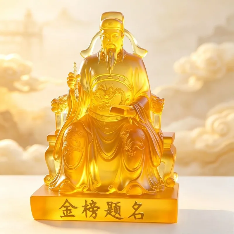 Direct sales from the manufacturer: Water Glass Wenchang Emperor Statue for home, temple, and entrance decoration wholesale