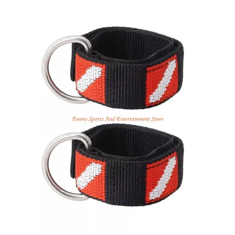 

C4DE 2 шт. Ремешок для дайвинга с аквалангом Регулируемый ремешок на запястье с кольцами Браслет для дайвинга с аквалангом для с