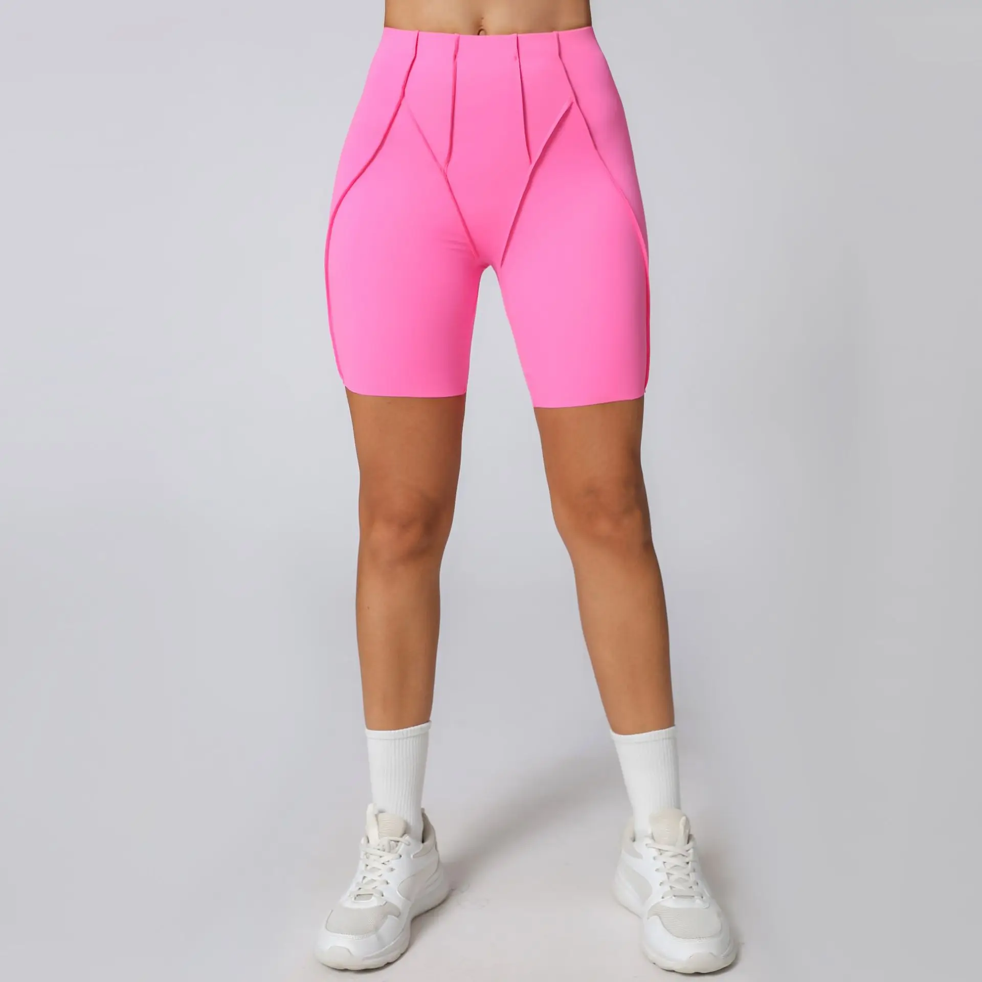 Impact Yoga Shorts High Waist Workout Fitness Lift Peach Butt Fitness Tights Gym Running Body Shaper Pants Casual Cycling Shorts