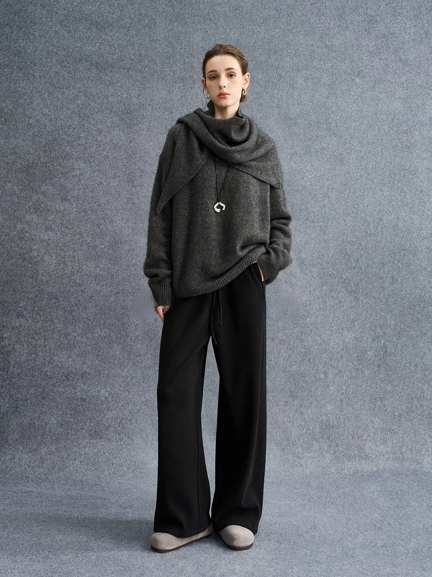 dan-ran-camere-wool-round-ne-oulder-wrap-design-women's-warm-scarf-long-sve-top-casual-loose-fit-winter-faion