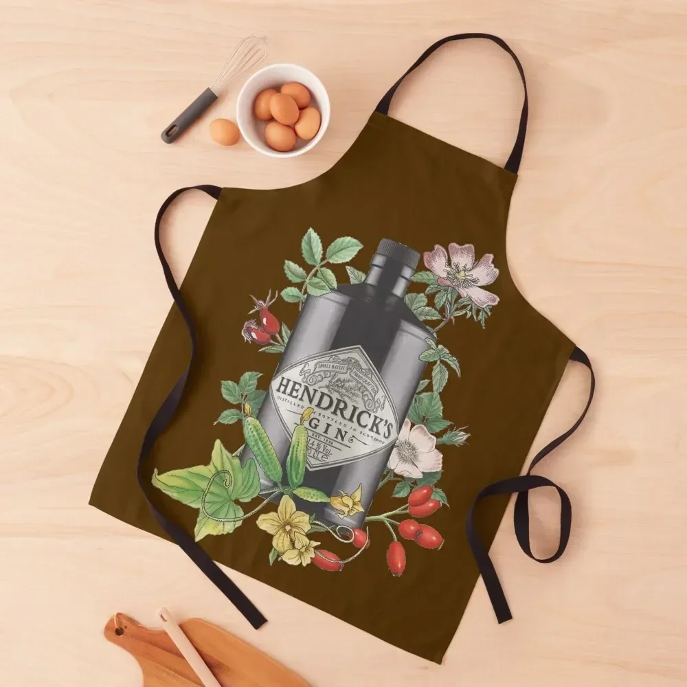 

Scottish Gin flowers art Apron beauty master Ladies Things For The Home Christmas gift Apron