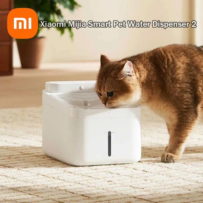 Xiaomi Mijia Smart Pet Water Dispenser 2 3L Wireless Water Pump 4000mAh Automatic Sensing IPX7 Waterproof Works With Mijia APP