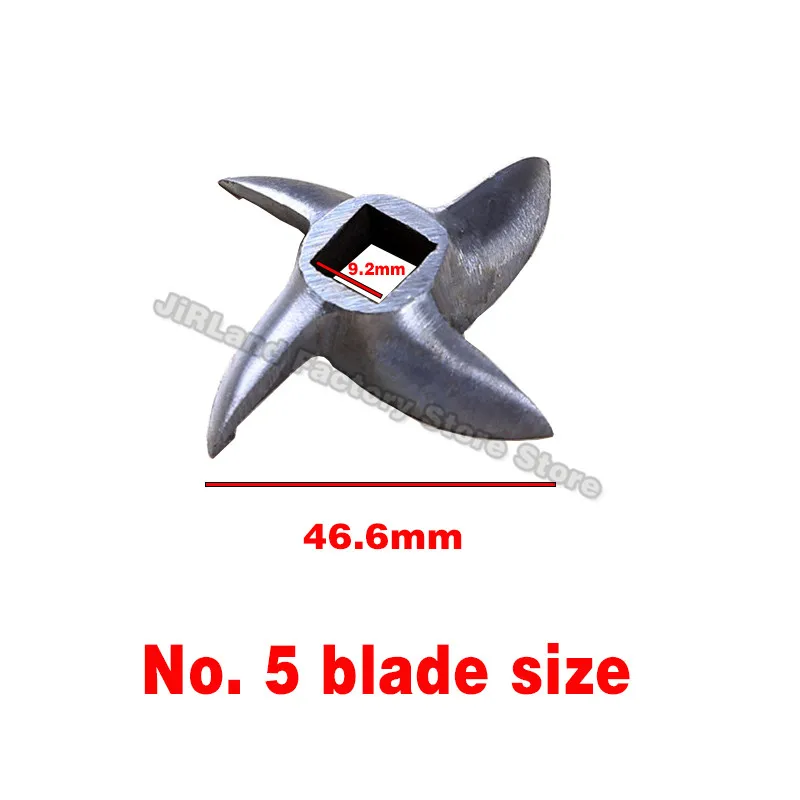 Piezas de Repuesto de disco para picadora de carne Manual, hoja de picadora de acero inoxidable 304, tipo 5 #