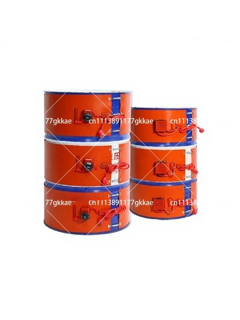200L Oil Drum Heating Belt, Silicone Barrel Heater for Chemical Resin Drums
