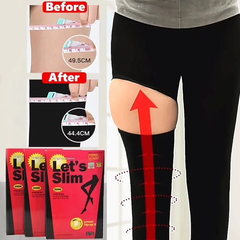 Yeni kadın tayt ince çorap sıkıştırma külotlu heykel uyku bacak şekillendirici pantolon Anti varisli damarlar külotlu çorap