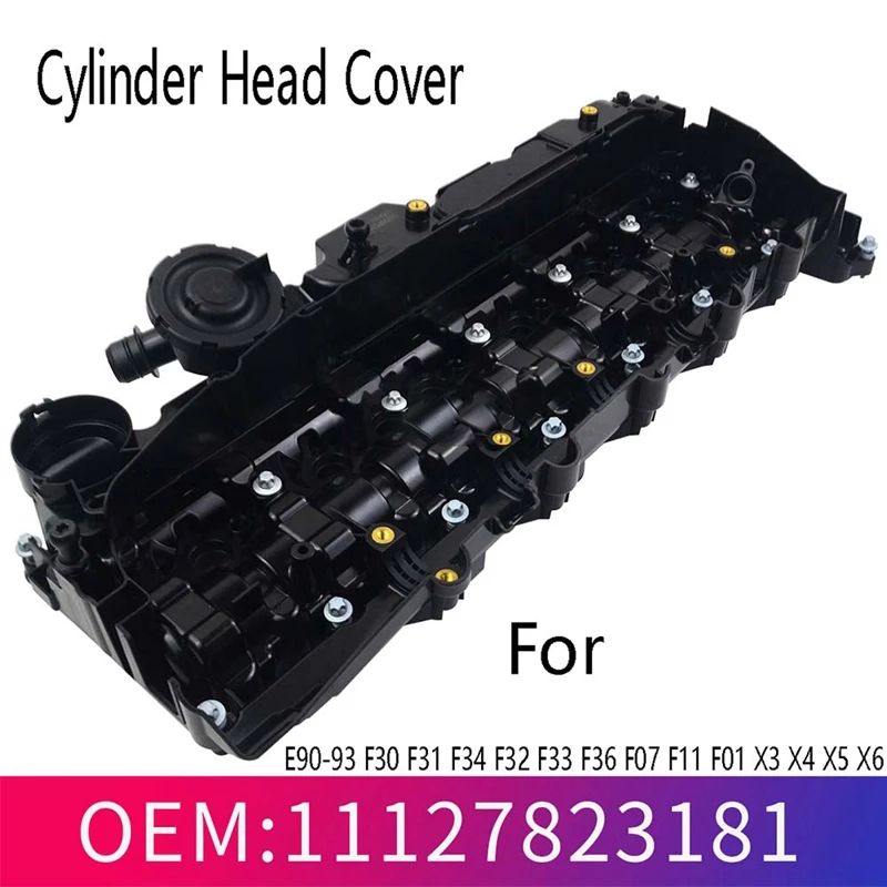 Camshaft Cover Engine Cylinder Head With Gaskets For BMW N57 Engine 11127823181,11127800309,11128515745 Replacement Parts