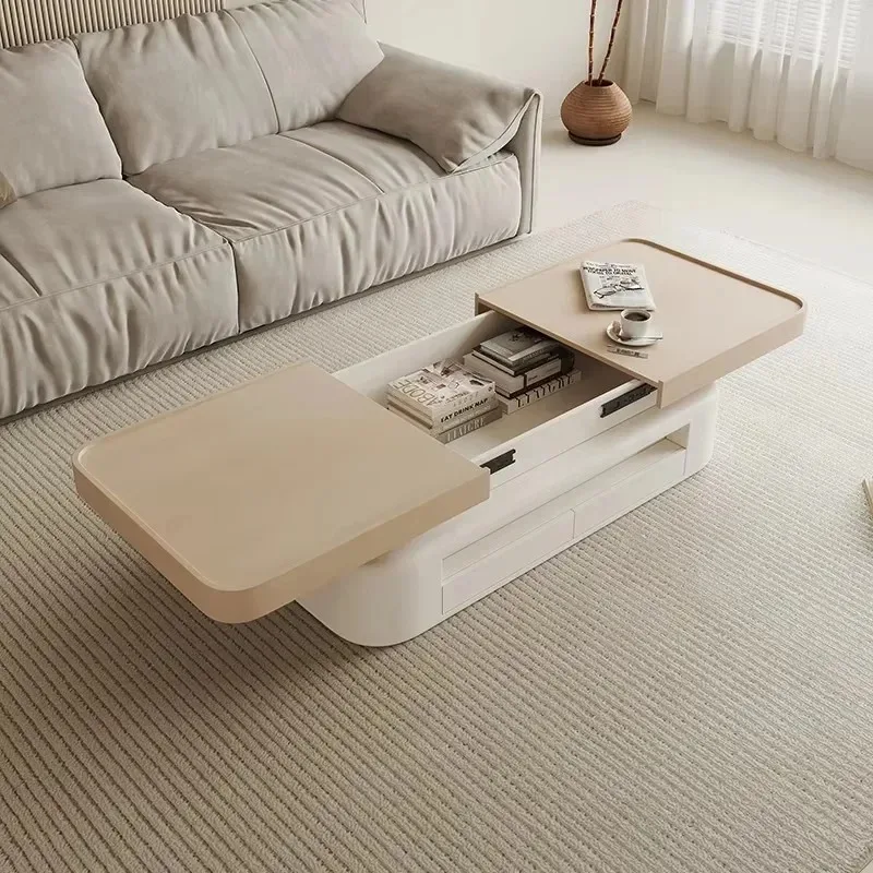 Irregular Aesthetic Coffee Tables Minimalist Simple Luxury Unique Rectangle Coffee Tables Glam Storage Meubles Trendy Furniture