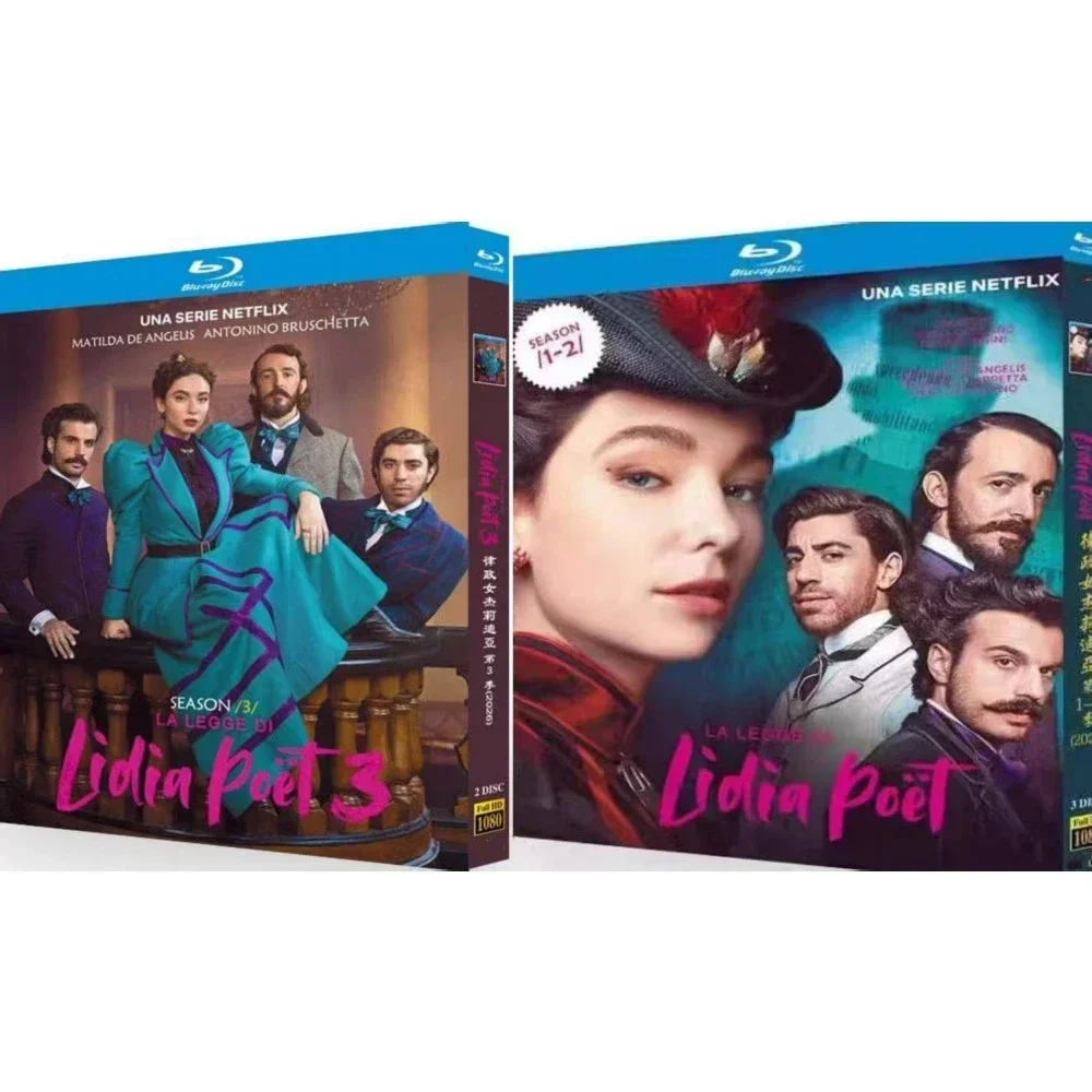 The Law According to Lidia Poet Season 1-3: 5-Disc New Sealed Blu-ray Box, English and Italian Audio