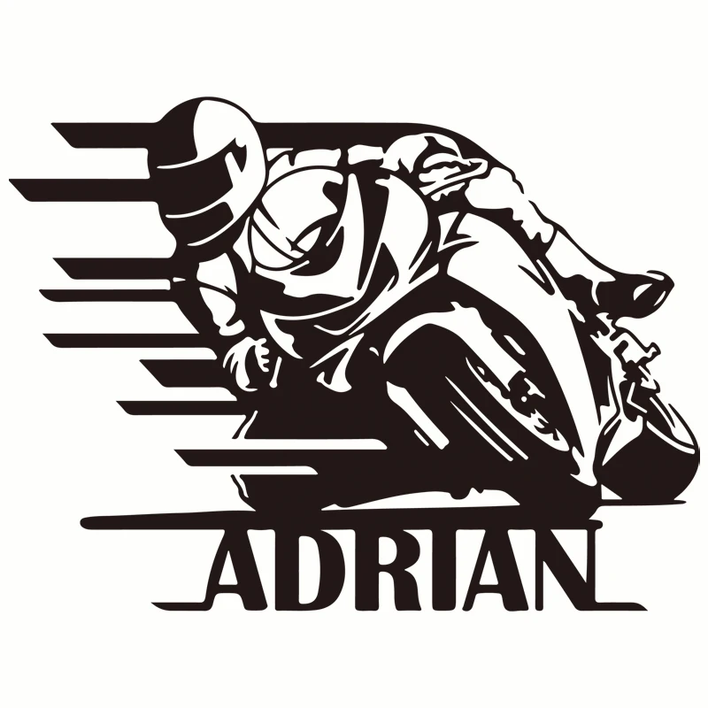 دراجة نارية ملصقات السيارات شخصية دراجة نارية الفينيل عاكس الديكور الشارات 14*18.8 سنتيمتر #4