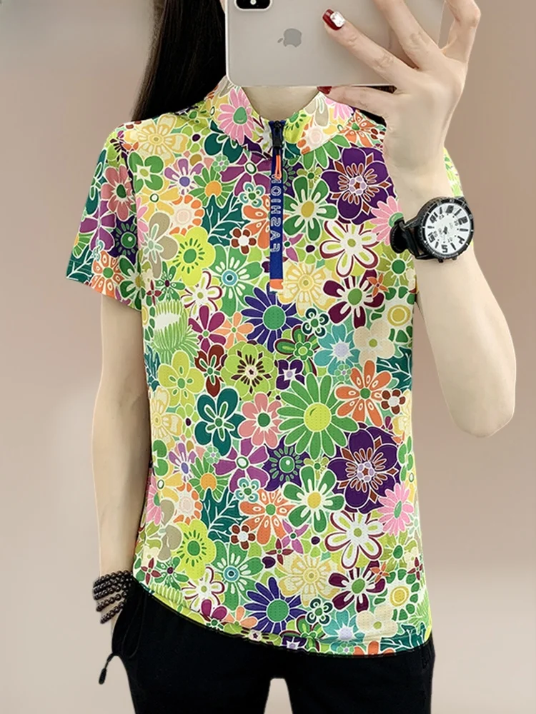 เสื้อยืดกีฬาผู้หญิง TUCANO เสื้อผ้าสำหรับวิ่งออกกำลังกายในฤดูร้อนหรือเสื้อแขนสั้นทรงหลวม แห้งเร็ว ผลิตจากเส้นใยโพลีเอสเตอร์พิมพ์ลายลำลอง