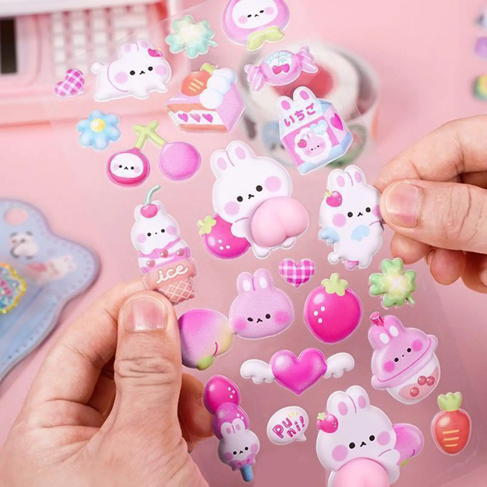 ملصقات الإغاثة ثلاثية الأبعاد ذاتية اللصق الحيوان الحرفية الشارات ملصقات ثلاثية الأبعاد للأطفال الصغار لمجلات مخطط سكرابوكينغ المحمول