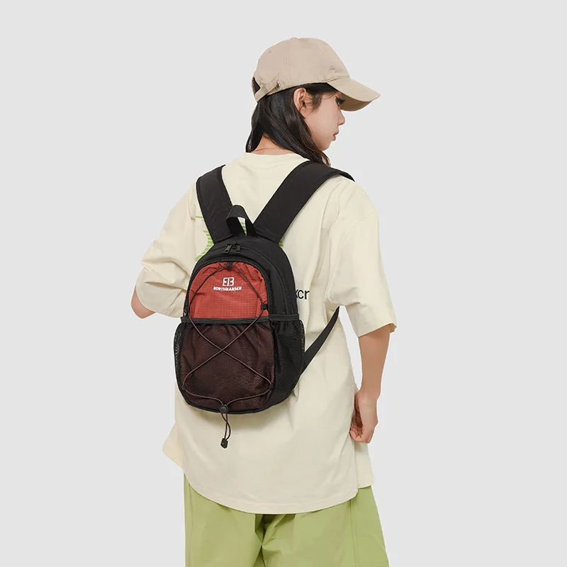 2025 New Small Backpack For Women Fashion Color Block Casual Multifunctional Crossbody Bag Trendy Wide Shoulders Bags