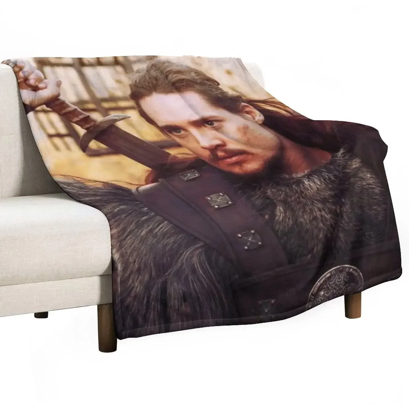 Uhtred of The Last Kingdom Throw Blanket Weighted Tourist Thermal wednesday Custom Plush Blankets