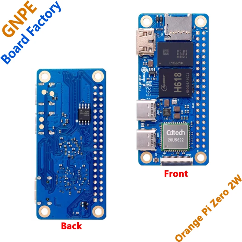 

Макетная плата Orange Pie ZERO 2 Вт, встроенный модуль H618 Wi-Fi Bluetooth iot