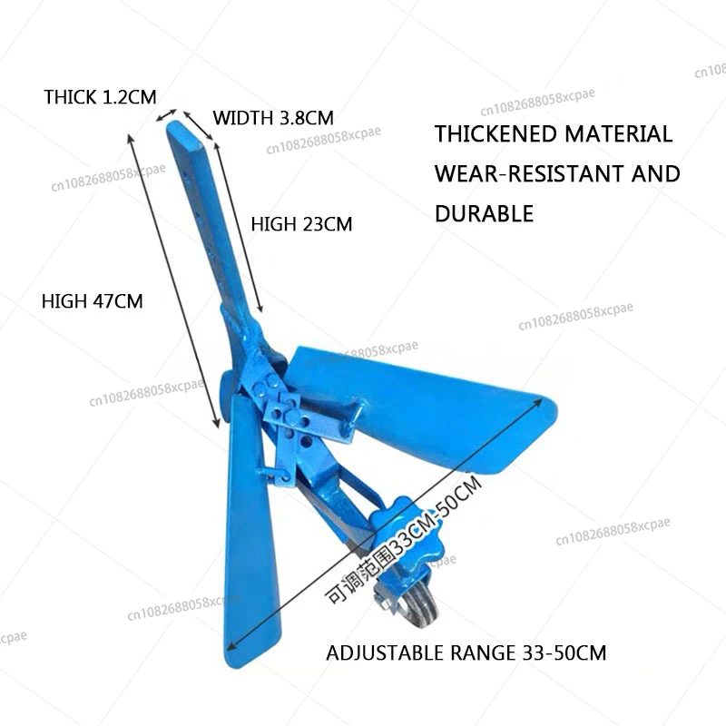 Adjustable micro-till machine ditch opener ditch plow hand-held multi-functional small orchard fertilization ditching