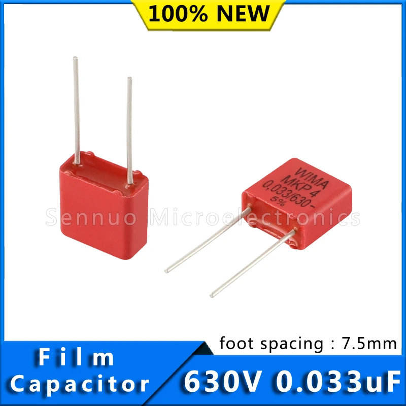 5/10pcs New German WIMA Film Capacitor MKP4 630V 0.033uF 630v 333 Pitch 7.5mm Audio Infinity Capacitor MKP4J023302E00KSSD