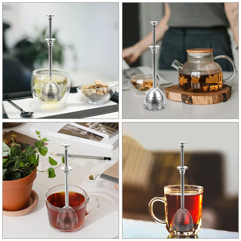 

2pcs Stainless Steel Infuser Reusable Loose Leaf Strainer Mesh Ball Fine Diffuser For Loose Tea Steeper Expandable
