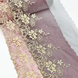 1 Yard Lace Screen Bottom Polyester Yarn Pressed Fabric DIY Flower Embroidery Lace Accessories Curtain Sofa Cushion Decoration