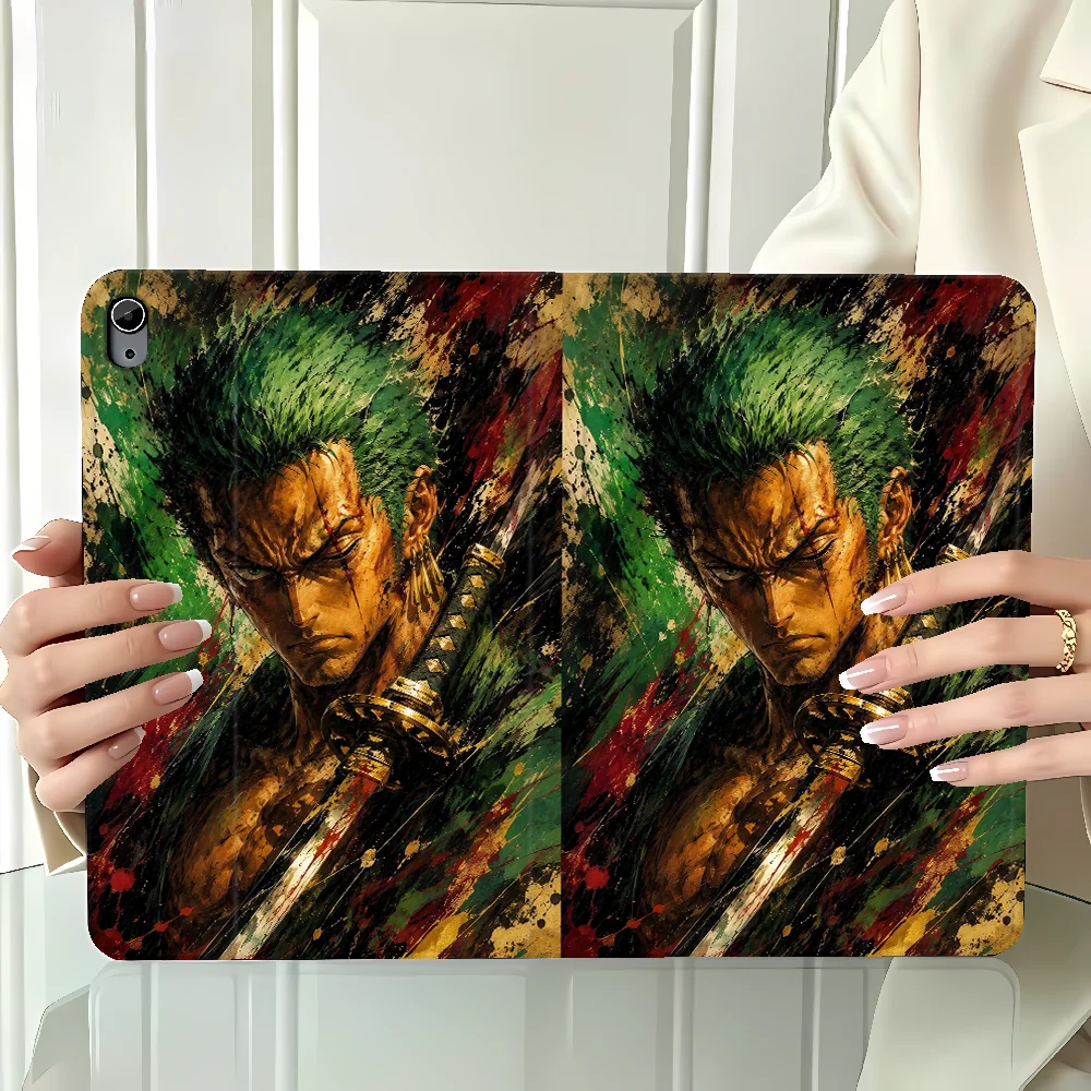 Case for Apple iPad 10th 7/8/9th Pro11 13 Air 11 13 M4 M3 M2 A16 2026 With Pencil Holder Air 4/5/6th Ones P-Pieces Luffys Zoros