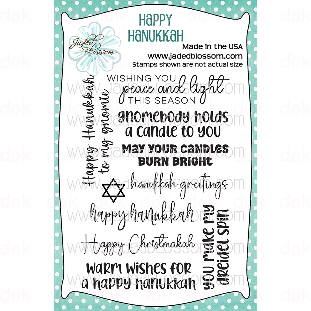 Happy Hanukkah Metal Craft Cutting Dies For DIY Scrapbooking Paper Diary Decoration Manual Handmade For Embossing New Arrival