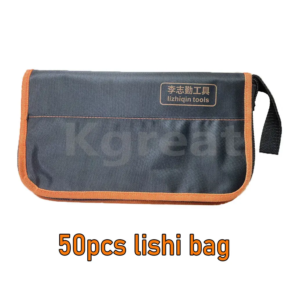 50PCS Lishi 2 in 1 Tool Bag Portable Durable Storage Package Locksmith Tools BAG for Lishi Tools and KD/VVDI Car Key Blade
