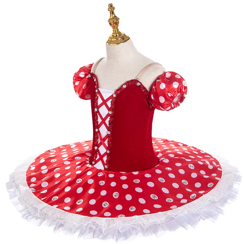 Czerwona długa spódnica baletowa tutu sukienka dla kobiet dziewcząt strój do występów, kostium do tańca łabędziego brzucha, vestidos