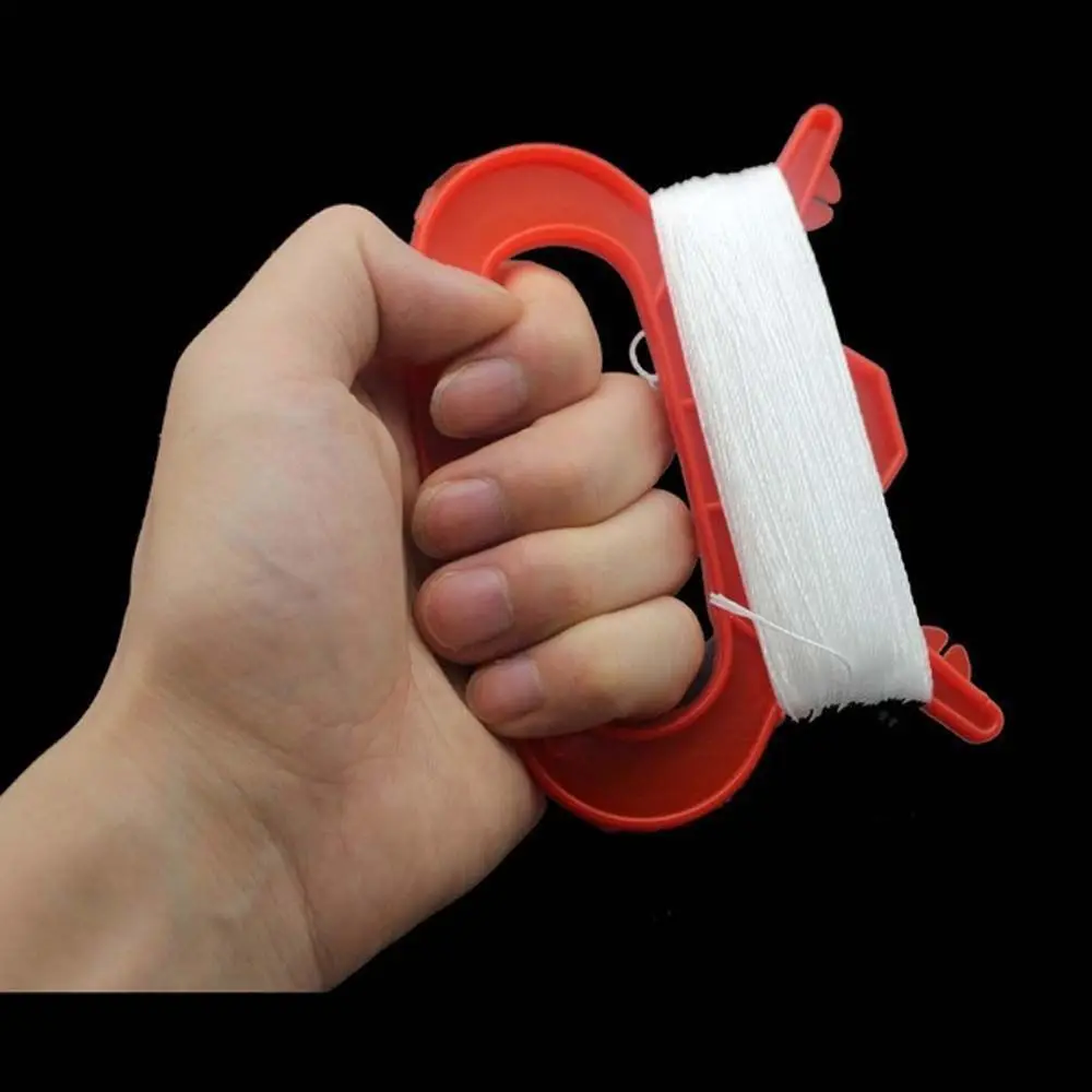 Sport all'aria aperta Colore rosso Strumento per volare aquiloni Manico sottile Linea di aquiloni Linea di aquiloni Volare Filo per aquiloni Avvolgitore Accessori per aquiloni