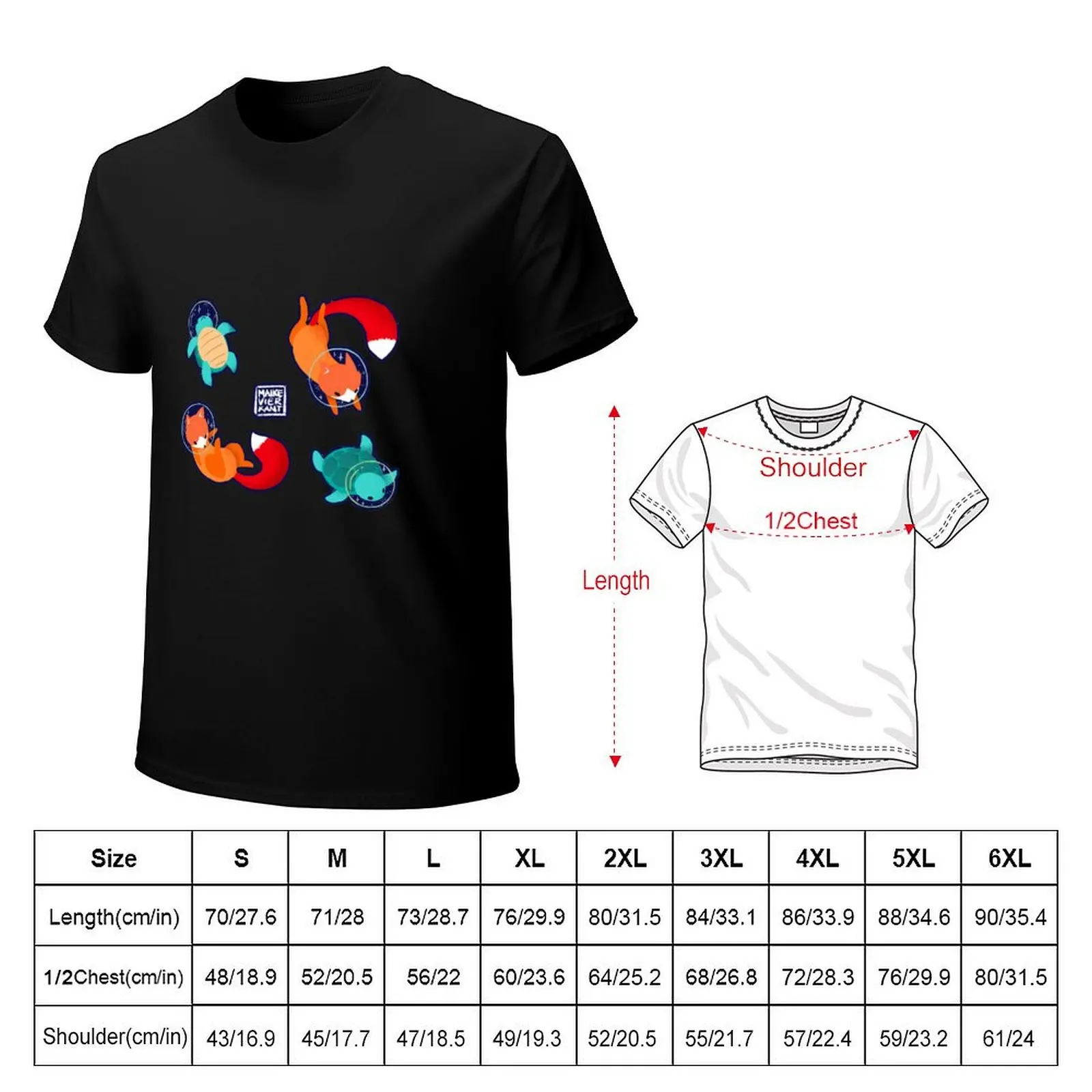 Space Animals Sticker Set 1 T-Shirt customs shirts graphic anime mens graphic t-shirts