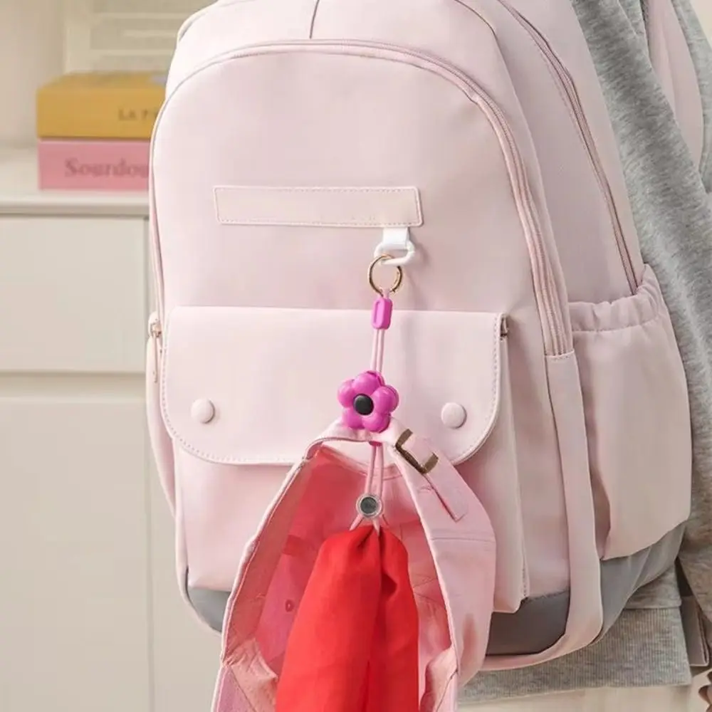 

Anti-Lost Flower Shape Cap Clip Hands-free Rope Lock Portable Cap Holder Multifunctional Easy To Use Travel Sun Hat Organizer