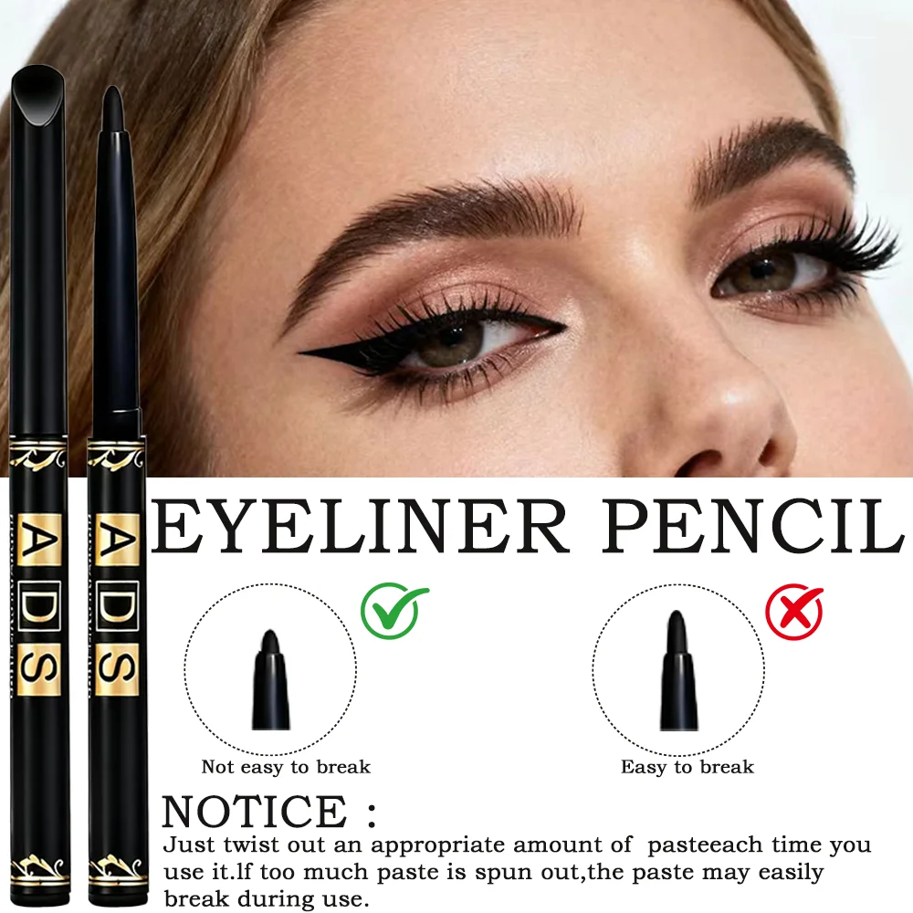 1PC/2PCS/3PCS, black eyeliner pen, long-lasting, non-smudging, easy to apply, natural eye shadow pen.contouring and shading eye