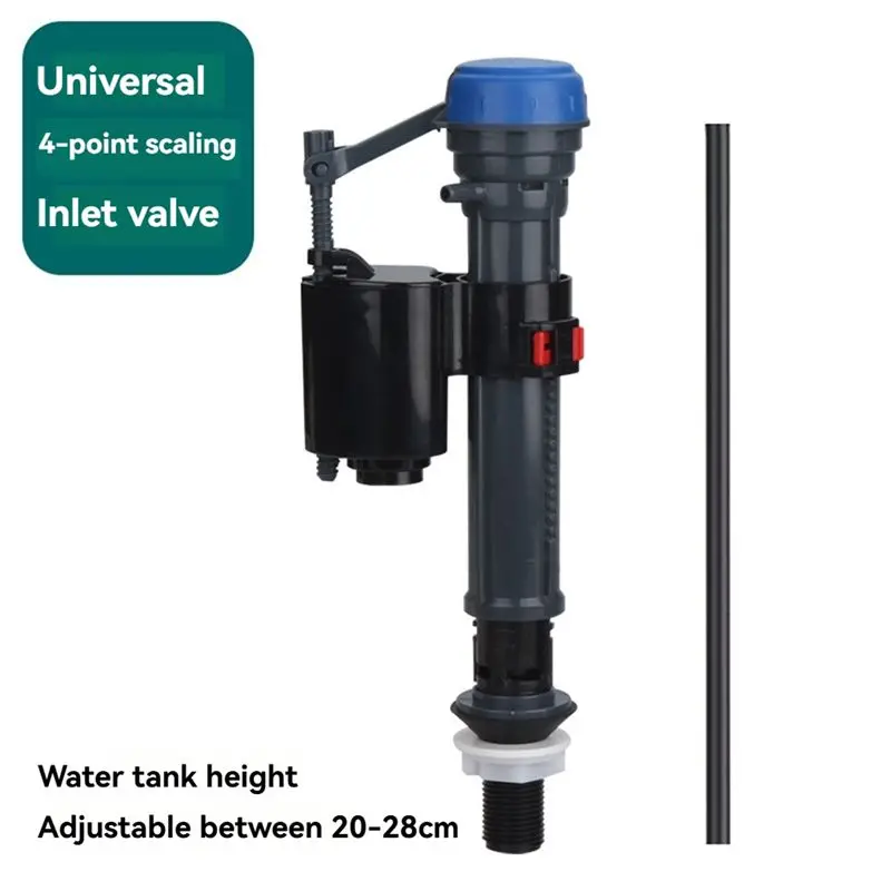 Happy New- Universal Toilet Fill Valve  High Performance Tank And Bowl Water Control  Adjustable Height G1/2 Toilet Tank Accesso