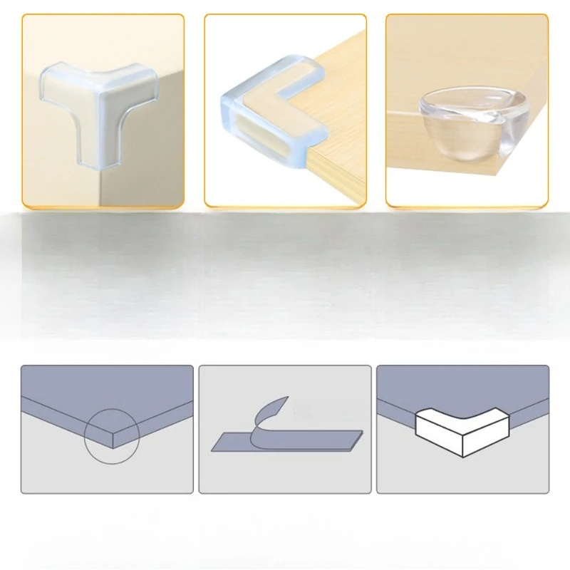 16 pcs Child Baby Safety Silicone Protector Tablet Children Anti Collision Table Protection Cover