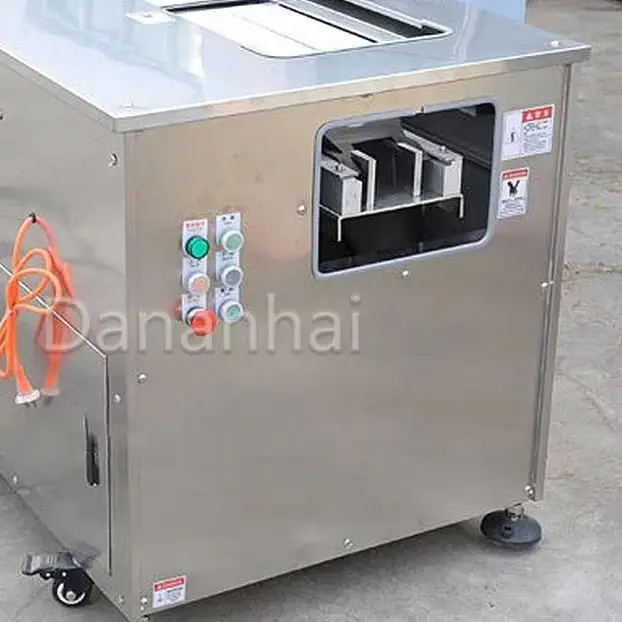 Industrial Fish Cutting Machine, Oblique Fish Fillet Slicer, Automatic High Efficiency Seafood Processing Equipment