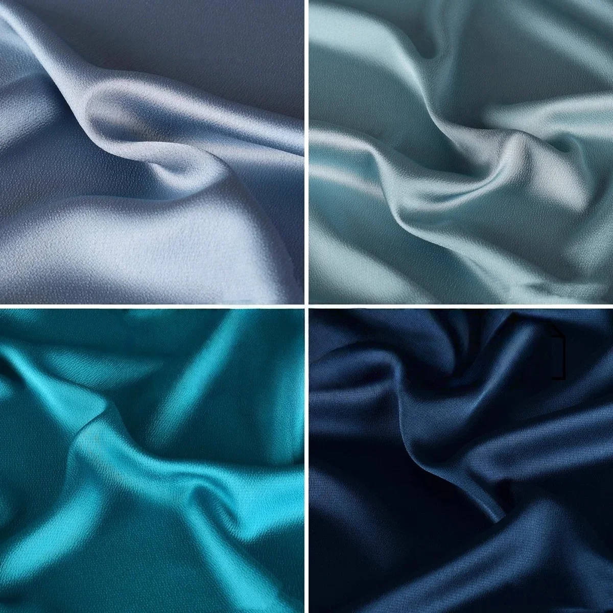 Lmitation Acetic Acid Bubble Color Ding Glossy Bright Smooth Fabric Sewing Straps Hanfu Shirt Half Skirt Fabric