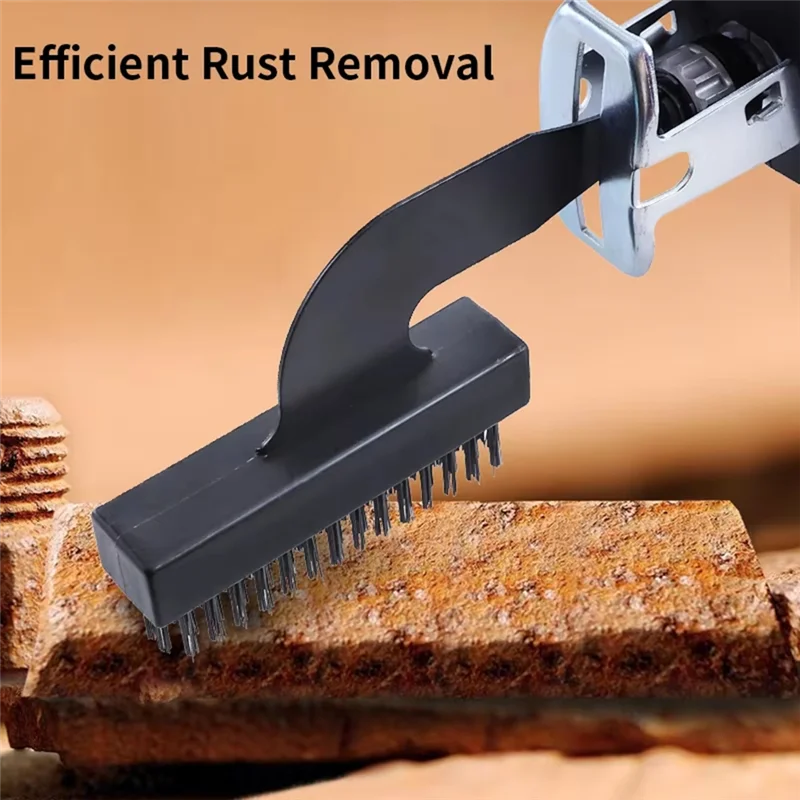 

A76X-Reciprocating Saw Spatula Brush Set Reciprocating Saw Shovel And Wire Brush For Removing Rust Dirt