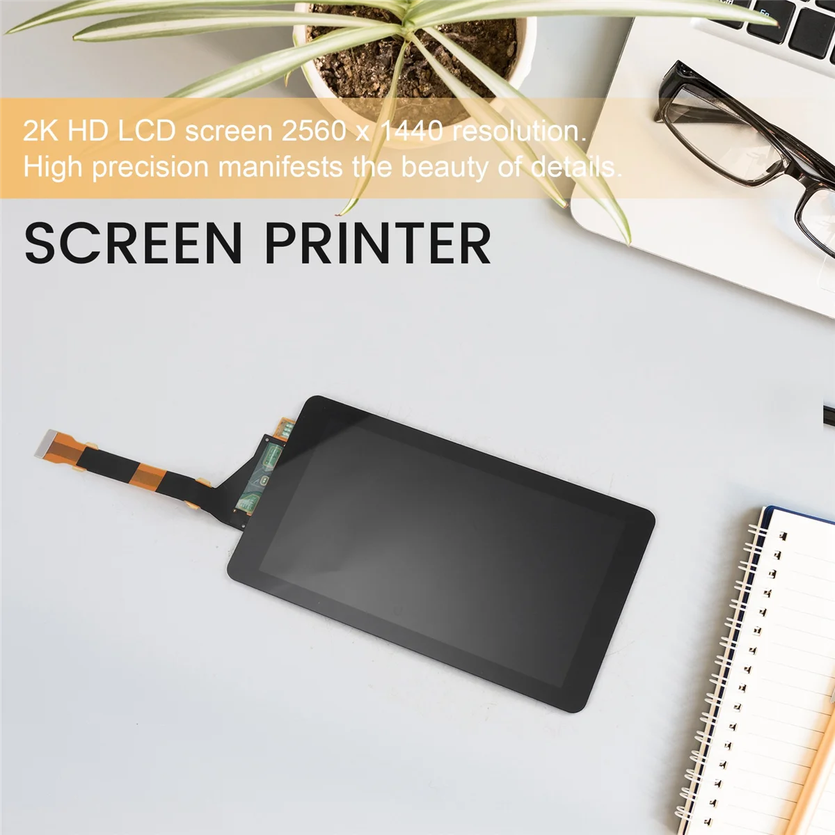 5.5 Inch 2K HD LCD Screen with 2560X1440 Resolution, for Creality LD002R / ELEGOO Mars/Anycubic Fiber Optic 3D Printer