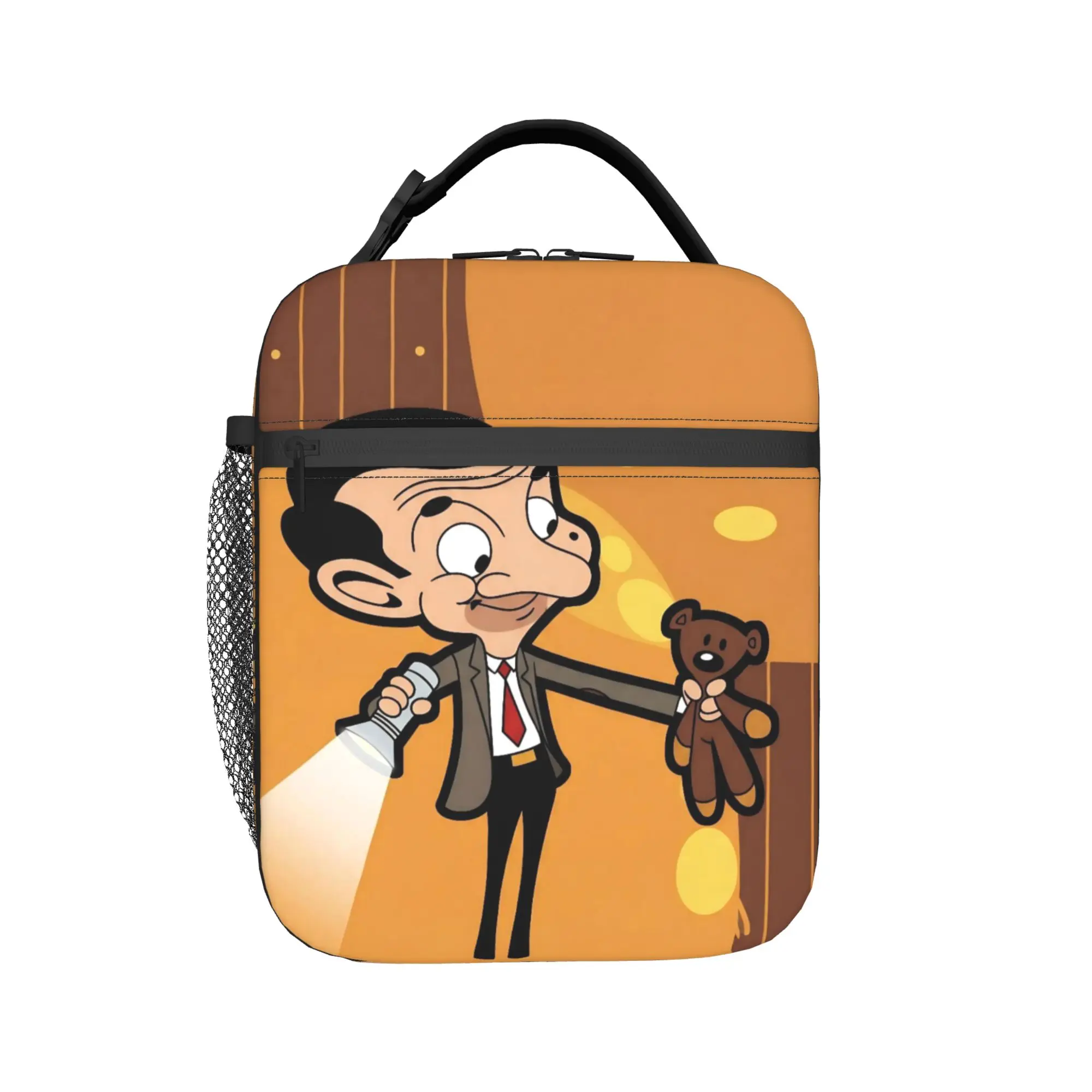 Mr. Beans Teddy Bear  Insulated Lunch Bags High Capacity  Lunch Container Thermal Bag Lunch Box Tote Beach  Travel Food Bag