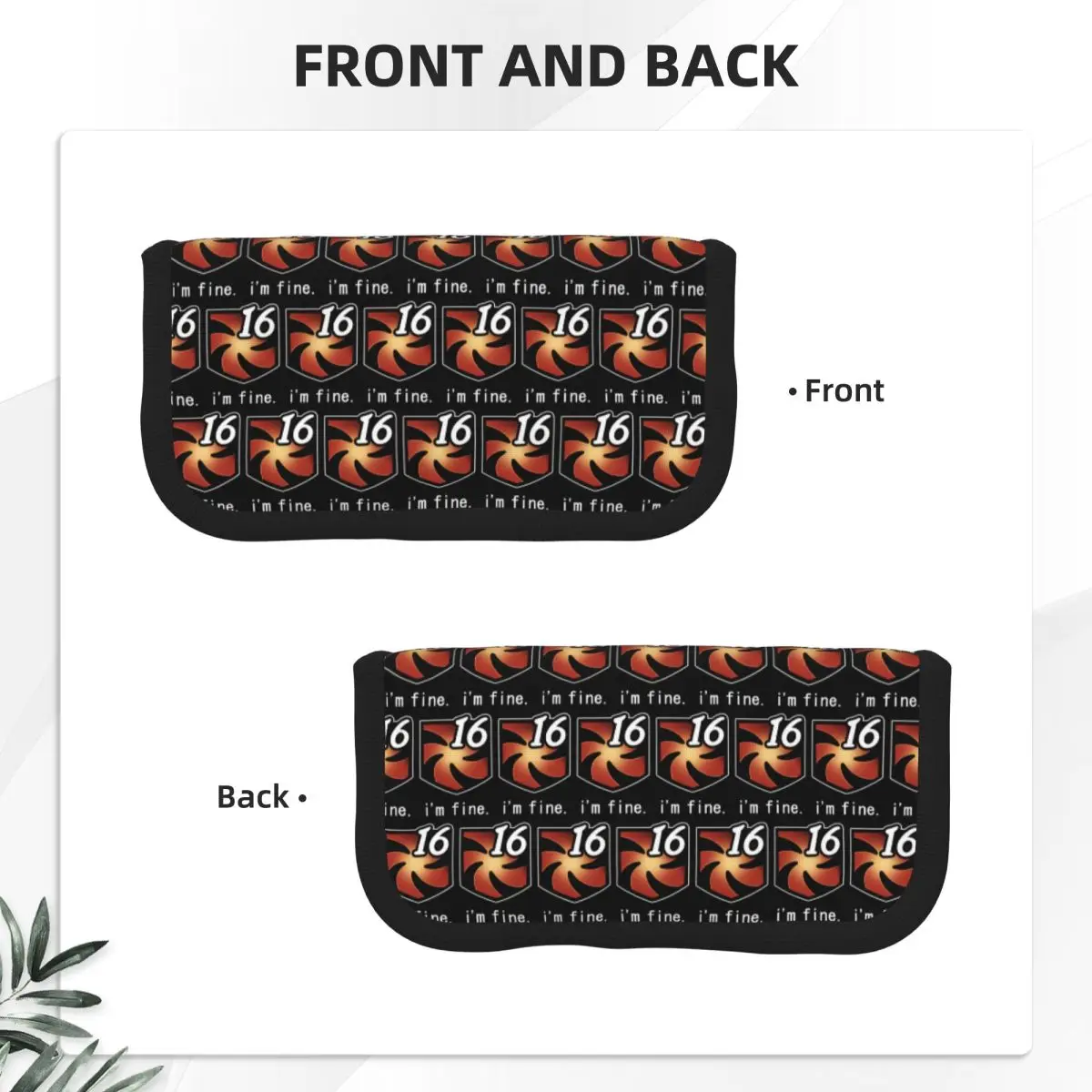I'm Fine Vuln Stacks Pencil Case for Students School Pen Box Pencil Bag Stationery Supplies Pen Holder Bag